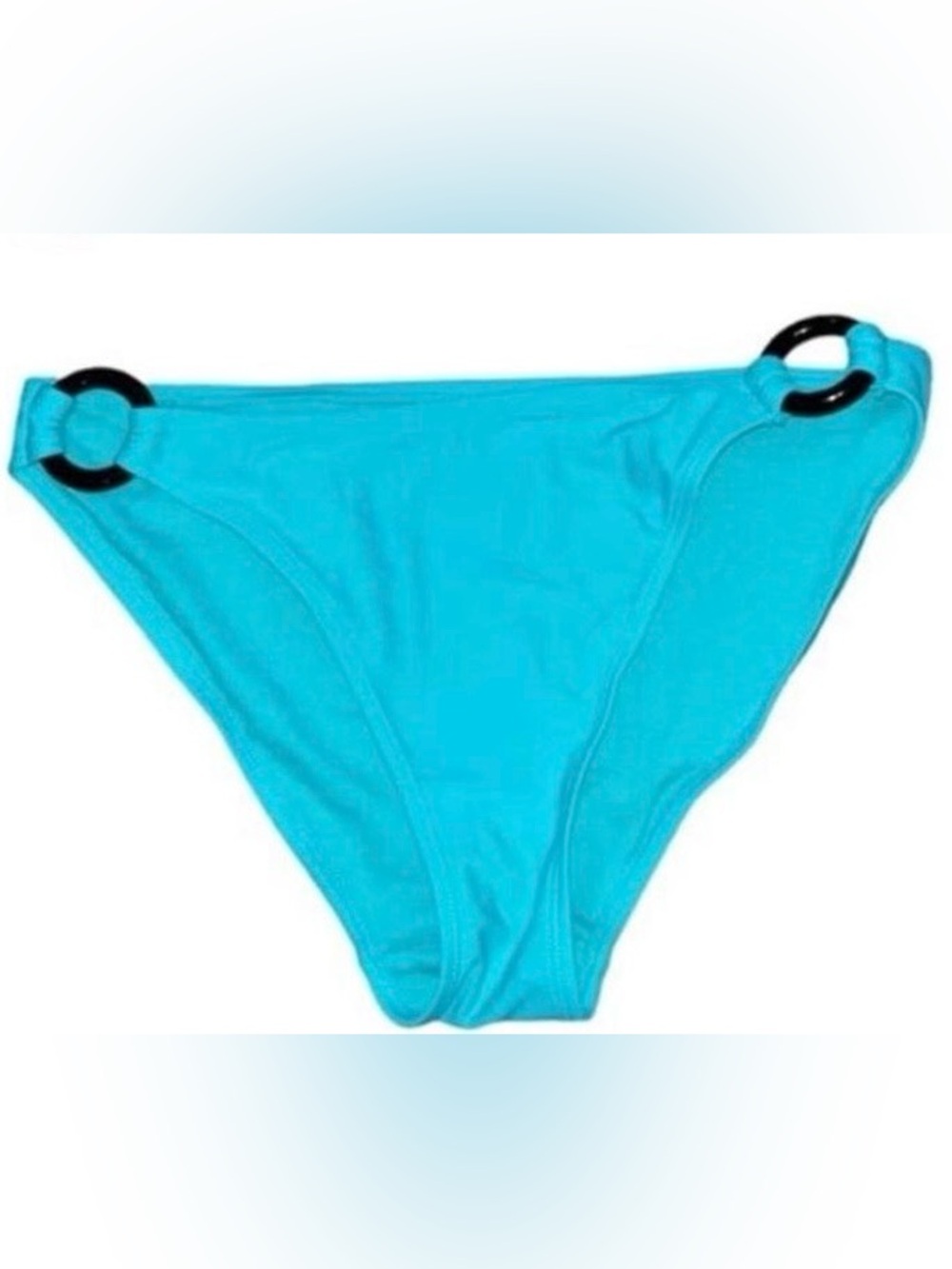 No Boundaries Teal Bikini Bottom with brown/black Accent Ring